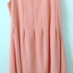 Peach Flared Dress