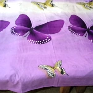 Bombay Dyeing Purple Designed King Size Double Bed