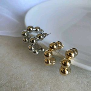 Combo Of 2 Latest Trending Korean Earrings & Studs