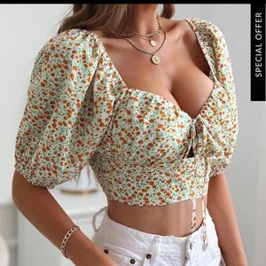 Floral crop top