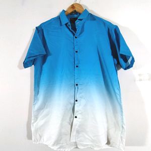 Blue And White Shade Shirt (Men's)