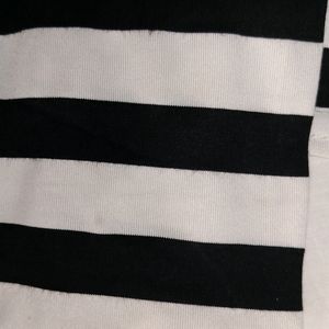 Black And White Striped Top