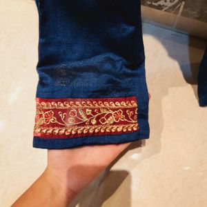 Navy Blue Kurta Set