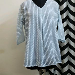 Plus Size Blue Top