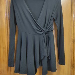 Asymmetric Front Wrap Style Top/Dress