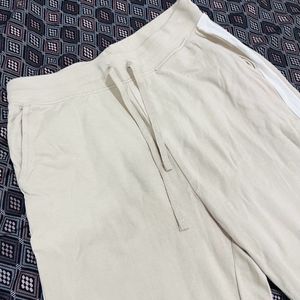 Beige Track Pants