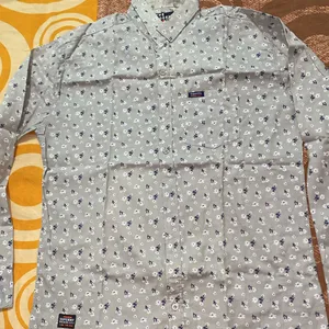 mens grey cotton shirt new not used