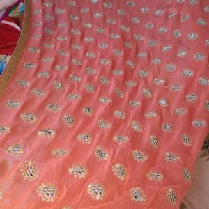 Sequence Work Premium Gorgette Saree