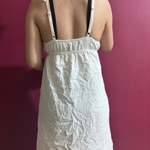 Sleeveless White Dress