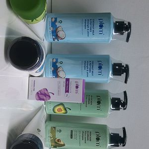 Combo Of 8 Plum Shampoo conditioner And Serum