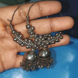 Beautiful Silver Jhumka