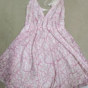 Beautiful Lace Halterneck Beach Dress