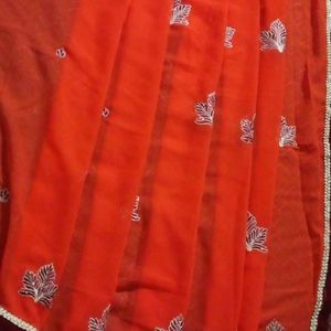 Daily Wear Orange Saree