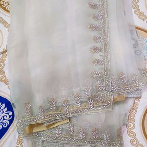 Cutdana Work Saree