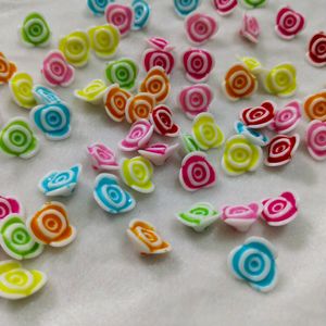 50 Pis Flower Material Acrylic