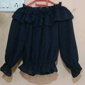 Balloon Top Navy Blue