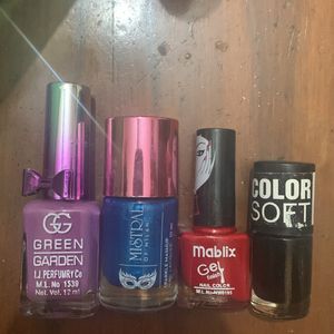 Pack Of 4 Nail Polish