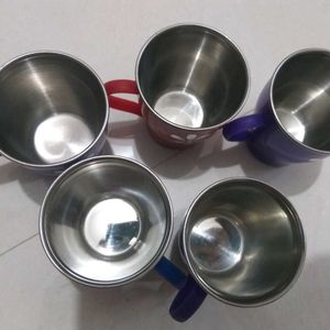 cups plastic &steel small size