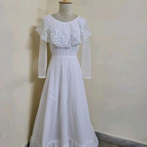 White Net Gown