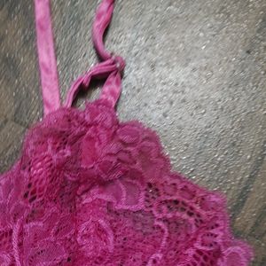 Pink Hot Net Bra