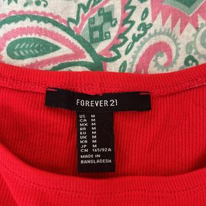 FOREVER 21 Red Bodycon Dress