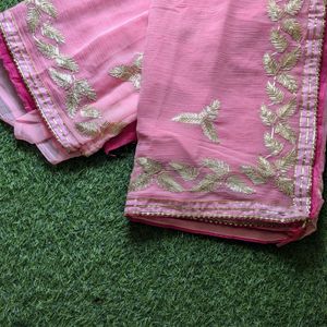 Jaipuri Gota Patti Work Saree New Branded