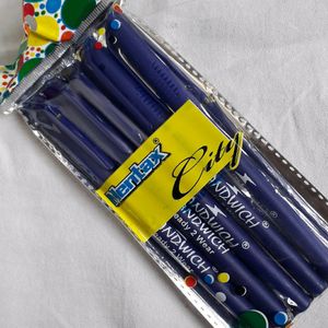 Dot Ball Pen Blue Pack Of 5 Refillable