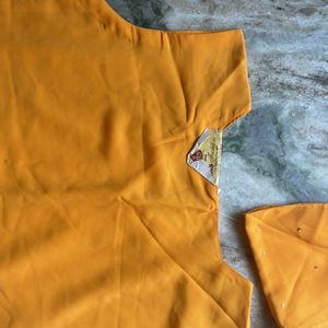 Orange Top With Tag