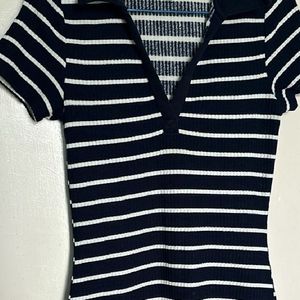 H&M striped bodycon dress