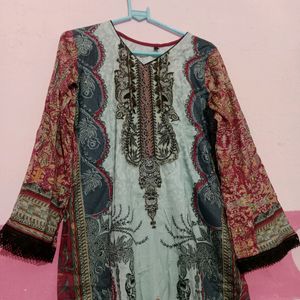 Pakistani Suit With Pant And Dupatta