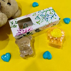 Animal Soaps Gift Box For Kids, Handmade