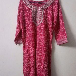 Pink Kurta.