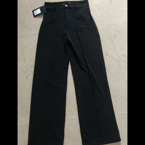 Straight Fit High Waist Pants