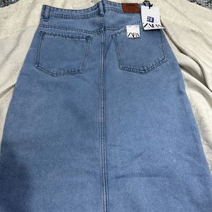 Imported Zara Denim Skirt