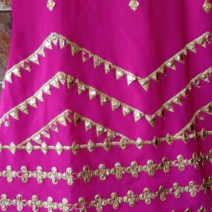 Magenta Colour Sharara Suit 4to6 age