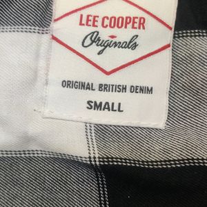 Lee Cooper Black and White Checkered Print Shirt