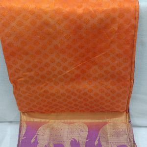 New Mango Colour Saree