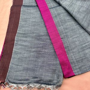 Brand New Grey Tissue Saree- Last Pcs