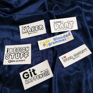 Combo Of from One Set Stickers Of Gtech Mulearn