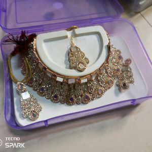 diamond jewellery necklace set