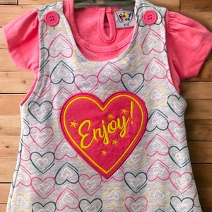 Baby Girls Dungaree Frock Sets