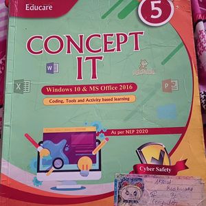 Class 5th Computer Book Concept It