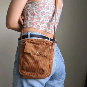 PRICE DROPPED 😍CUTE CORDUROY SLING BAG