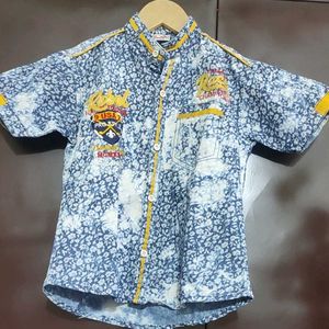 Multi Printed Shirt For Baby Boy 3- 4 Year