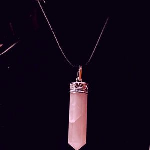 Rose Quartz Pencil Pendent