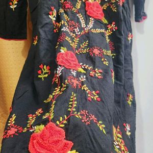 Black Suit  With Hand Embroidery Work