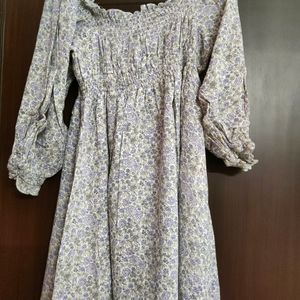 Lavender Floral Dress