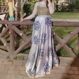 Ethnic Flared Gown