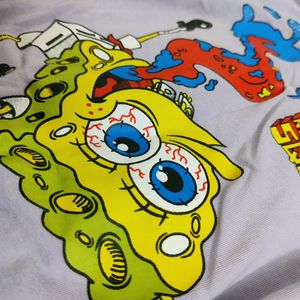 Lavender SpongeBob Oversized Tee