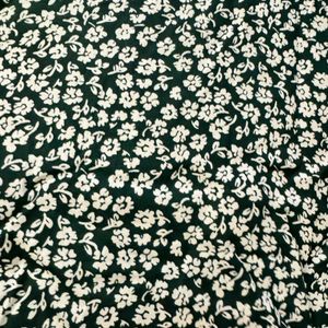 Green Floral Print Brand New Top